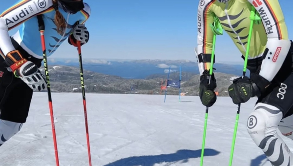 Die „Nachwuchsathletinnen“ vom Skiclub Schliersee  sind bereits wieder im Training